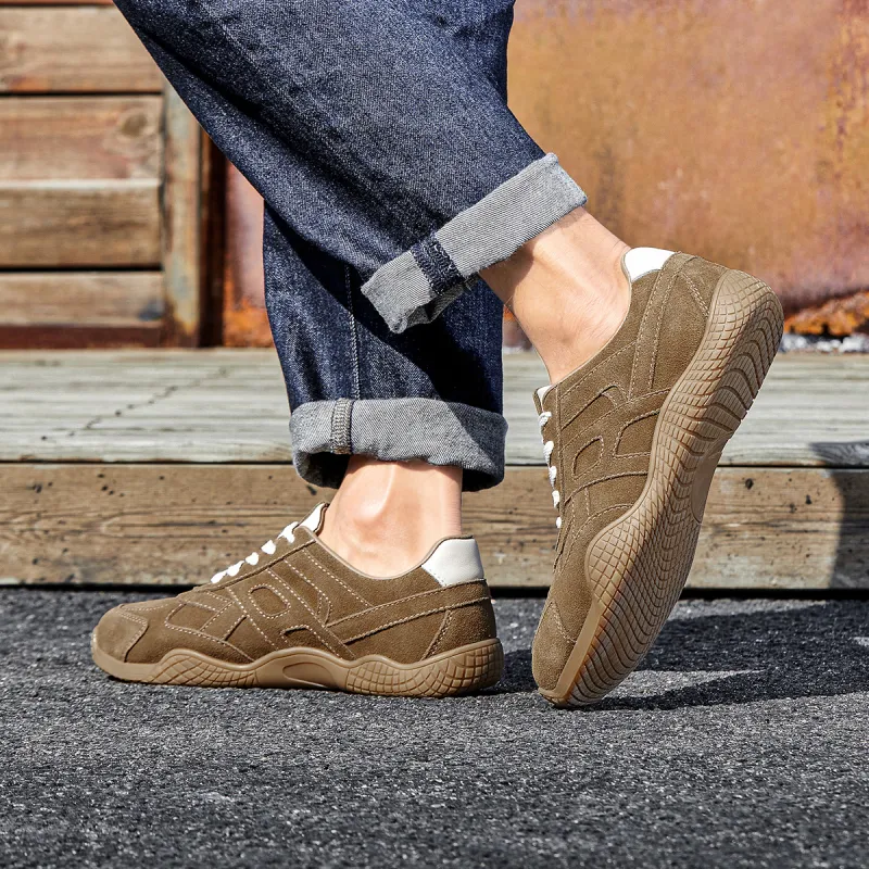 Jeep Fashion Sports Collection Casual Shoes Men Low Top Khaki, Camel-12