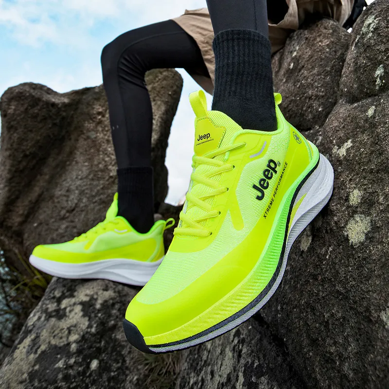 Jeep Wear-Resistant Low-Top Casual Running Shoes Men's Green-6