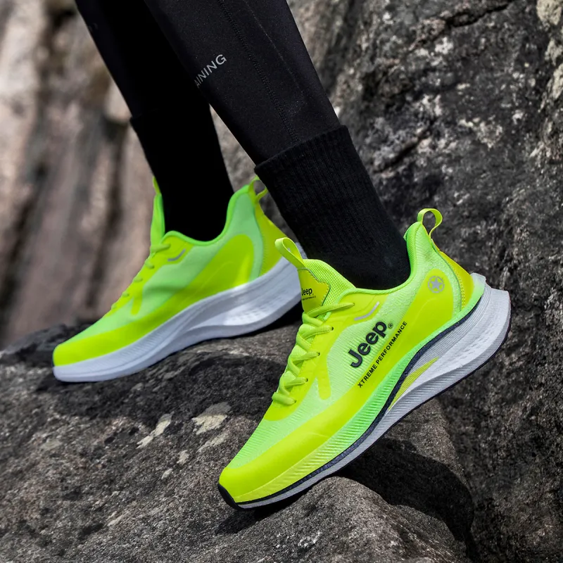 Jeep Wear-Resistant Low-Top Casual Running Shoes Men's Green-5
