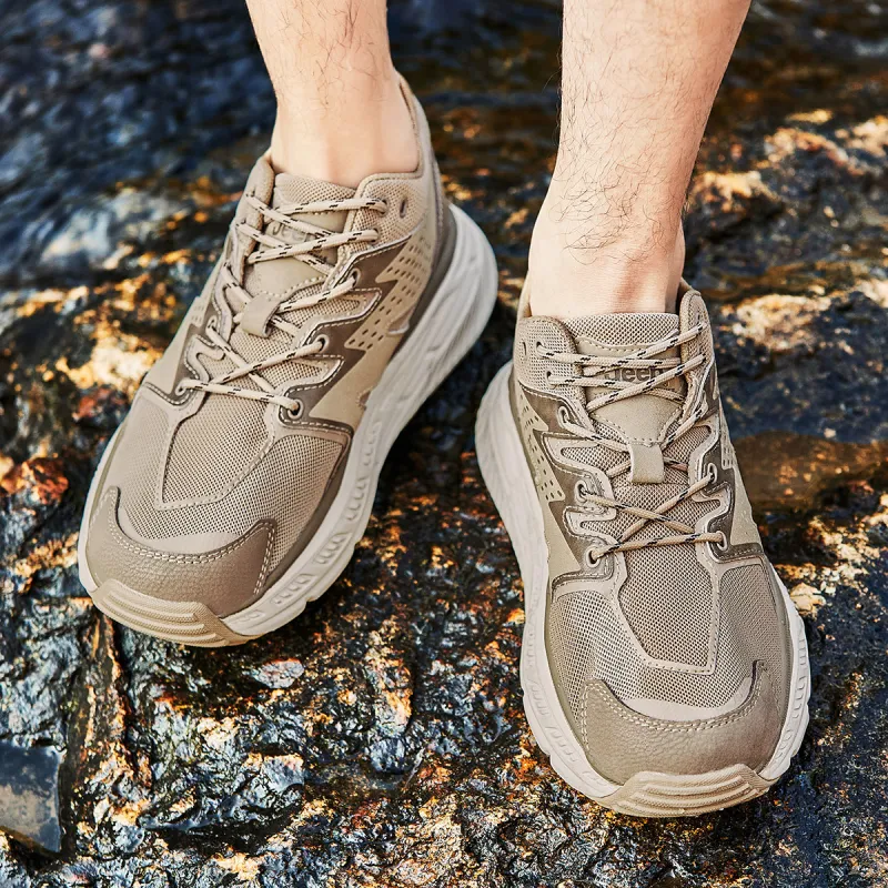 Jeep Cushioning Rebound Abrasion Resistant Lightweight Breathable Slip Resistant Low Top Outdoor Shoes Men's-17