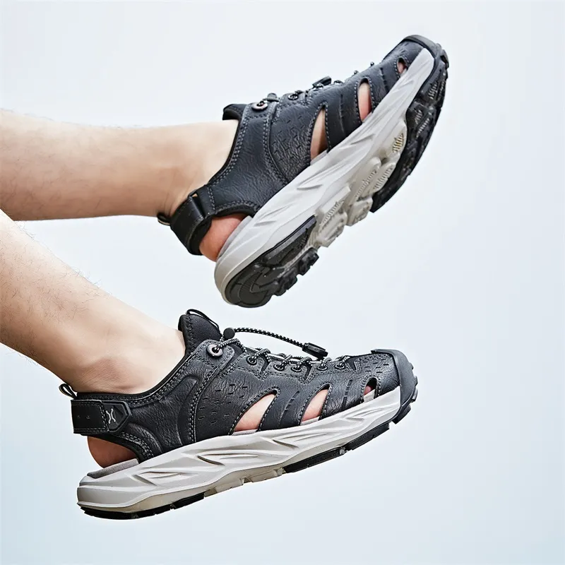 Jeep Grip, Abrasion Resistant, Lightweight, Breathable, Quick Dry, Slip Resistant River Trekking Shoes Men's Black-7
