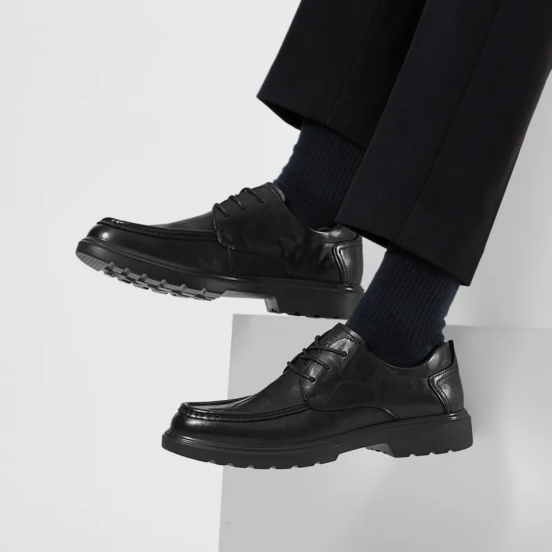 Jeep Height Increasing Low Top Casual Shoes Men's Black-8