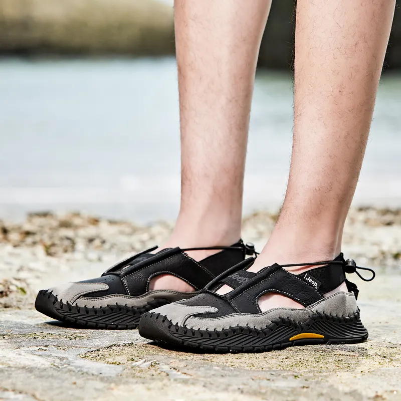 Jeep Non slip Breathable And Wear resistant River Trekking Slippers Men's-15