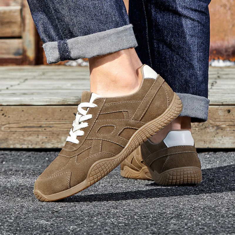 Jeep Fashion Sports Collection Casual Shoes Men Low Top Khaki, Camel-13