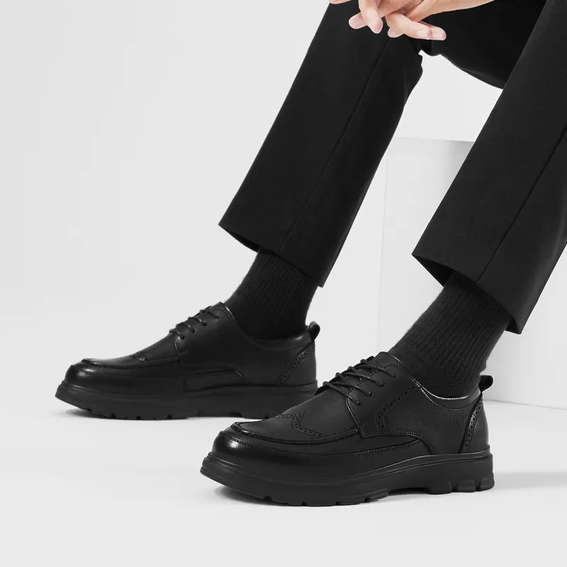 Jeep Breathable Low Top Casual Shoes Men's Black-6