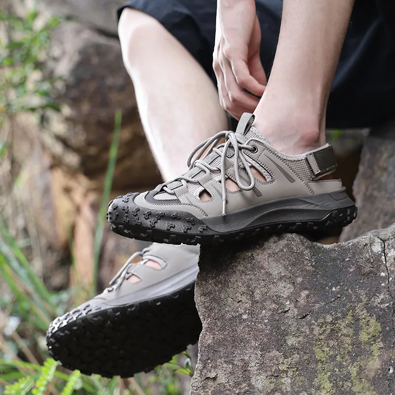 Jeep Slip Resistant River Trekking Shoes Men's Black-12