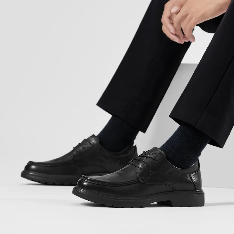 Jeep Height Increasing Low Top Casual Shoes Men's Black-7