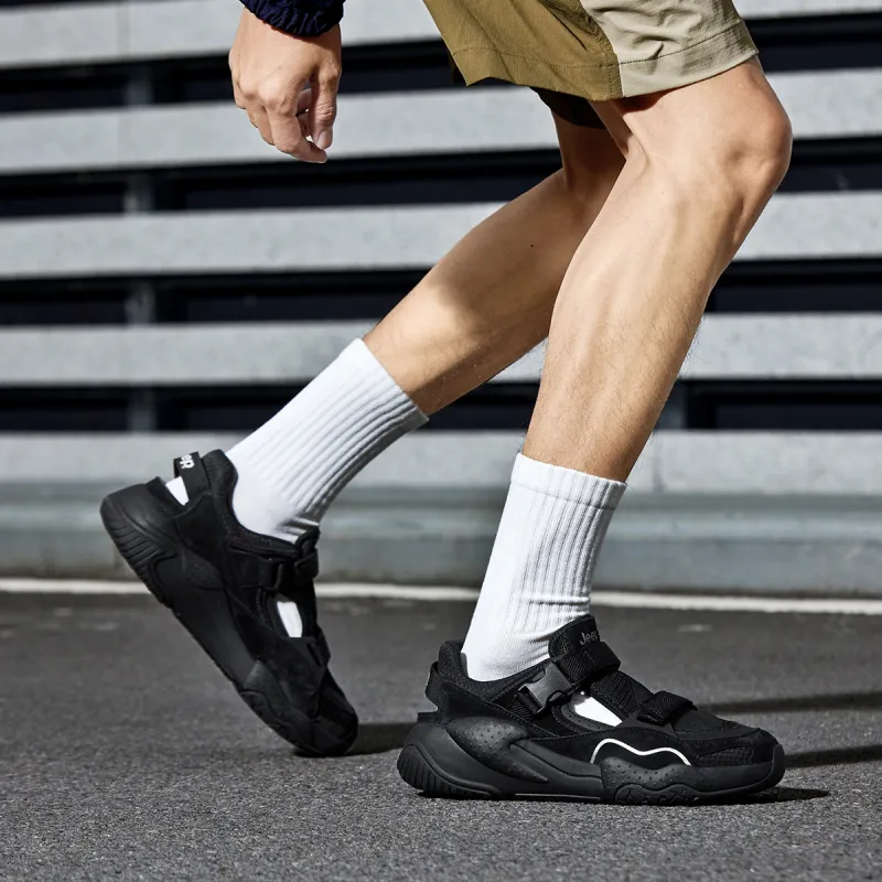 Jeep Fashion Sports Collection Abrasion Resistant Low Top Casual Shoes Men's Black-5