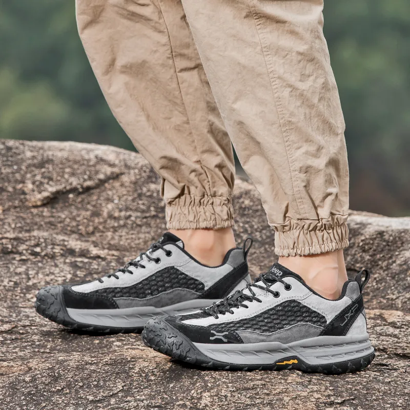 Jeep Cushioning Moisture Wicking Abrasion Resistant Lightweight Breathable Slip Resistant Low Top Outdoor Shoes Men's-6