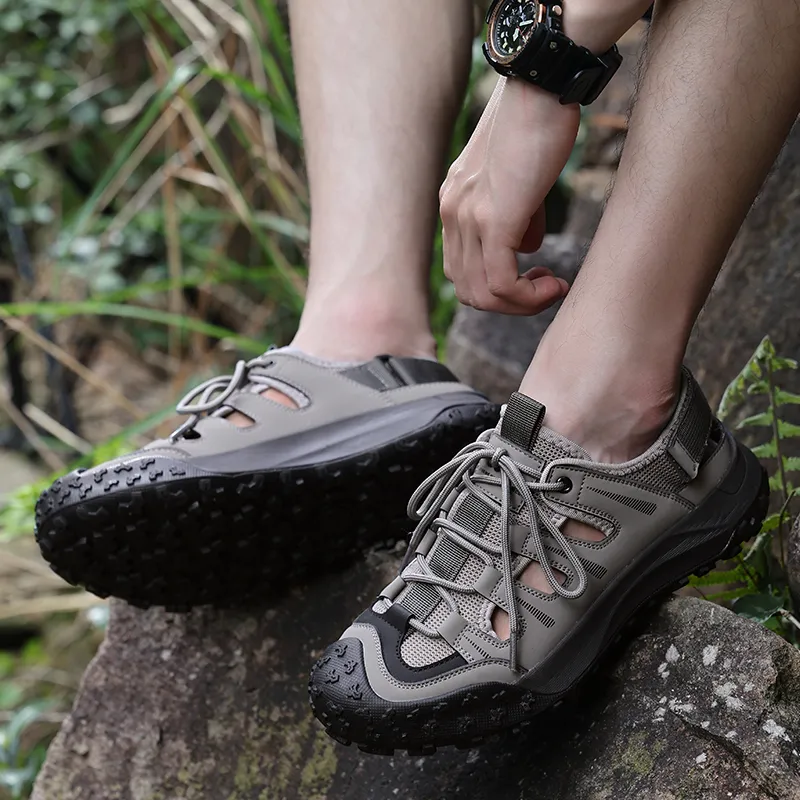 Jeep Slip Resistant River Trekking Shoes Men's Black-13