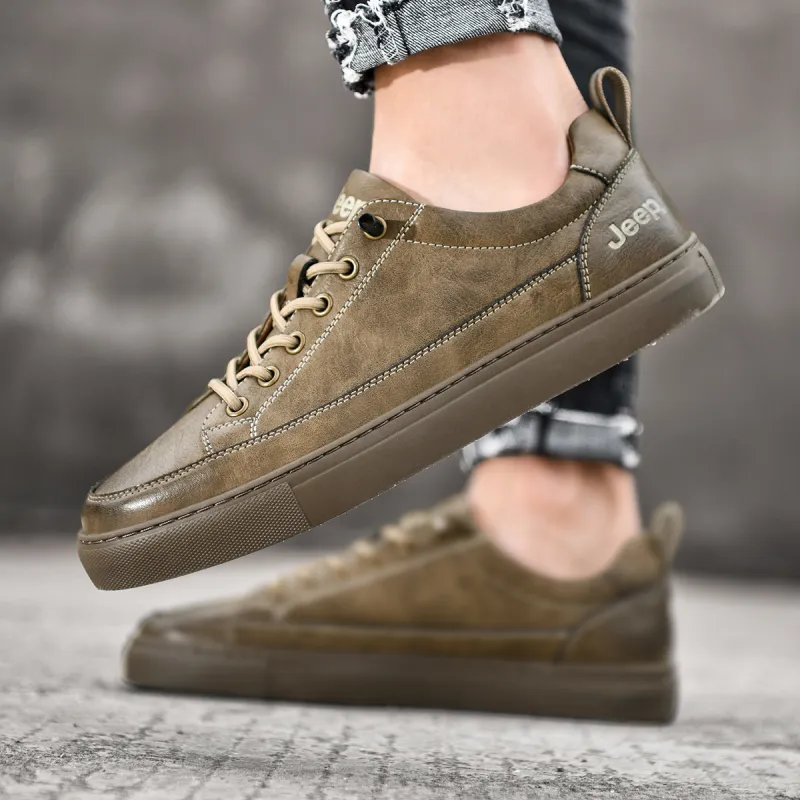 Jeep Luxury Wrangler Collection Cushioning Abrasion Resistant Lightweight Slip Resistant Low Top Skateboard Shoes Men's-5