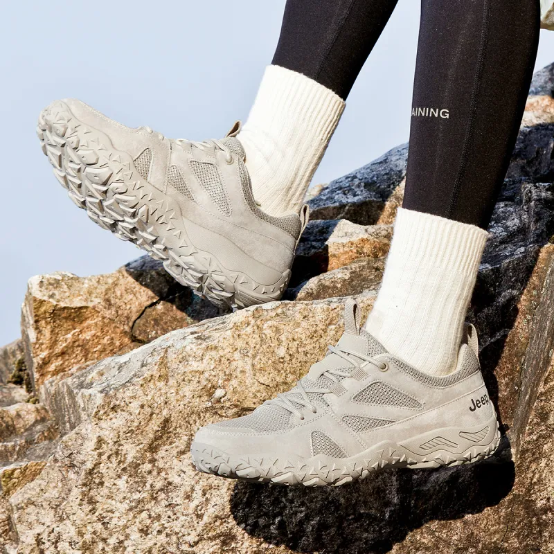 Jeep Cushioning Coverage Rebound Abrasion Resistant Lightweight Breathable Slip Resistant Low Top Outdoor Shoes Men's-13
