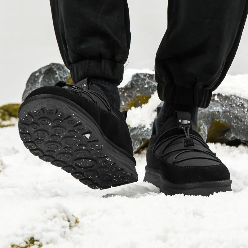 Jeep Thermal Coverage Height Increasing Balance Abrasion Resistant Slip Resistant Ankle Length Snow Boots Men's Black-6