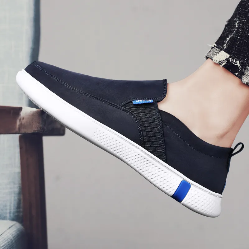 Jeep Cushioning, Abrasion Resistant, Lightweight, And Breathable Low Top Casual Shoes Men's Dark Blue-6