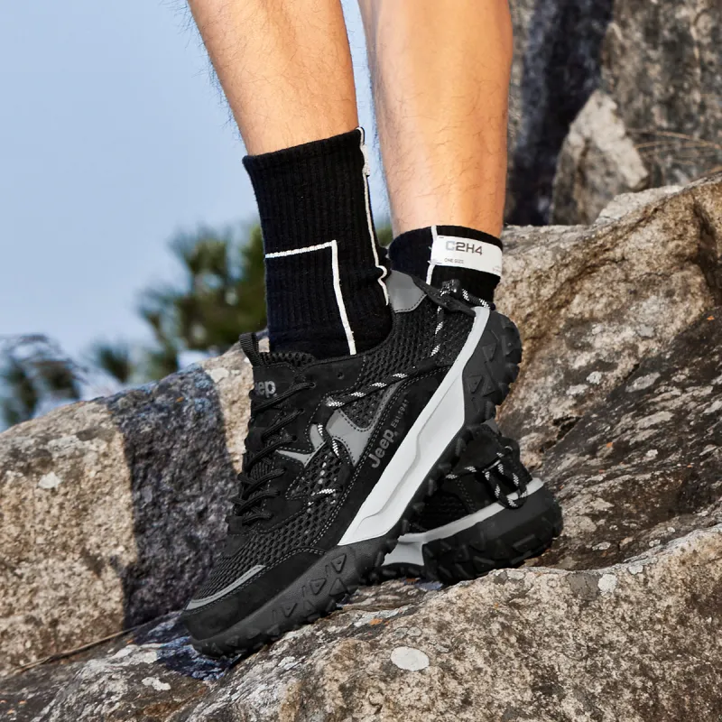 Jeep Fashion Sports Collection Cushioning Anti Slip And Wear Resistant Breathable Coverage Low Top Outdoor Shoes Men's-5