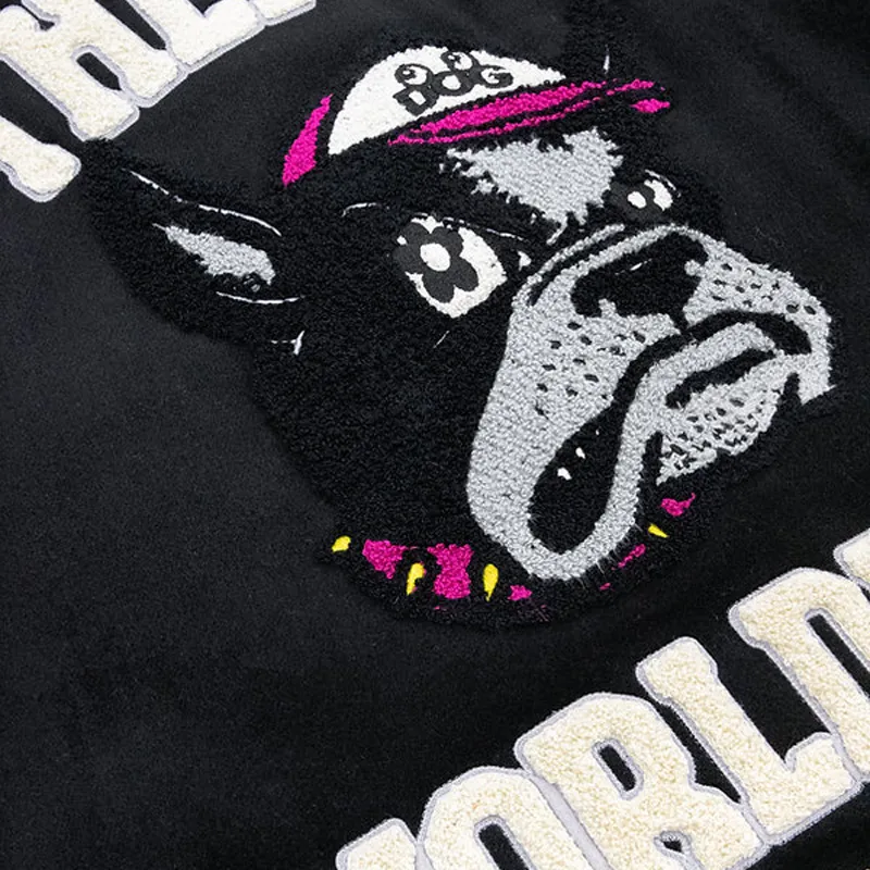 Vandy The Pink Baseball Jacket Unisex Black-3