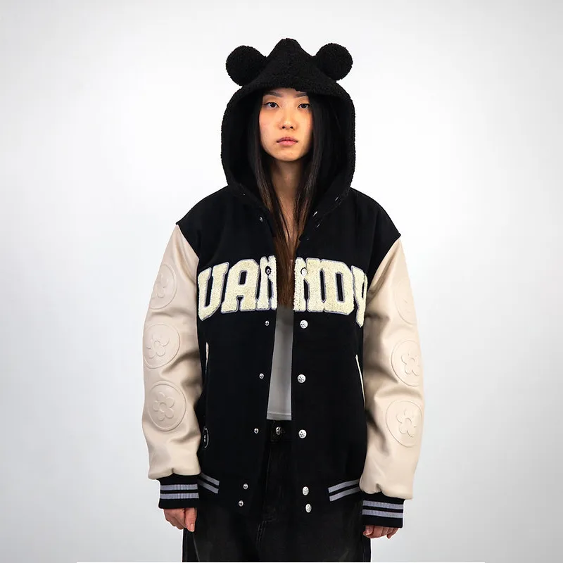 Vandy The Pink Baseball Jacket Unisex Black-5