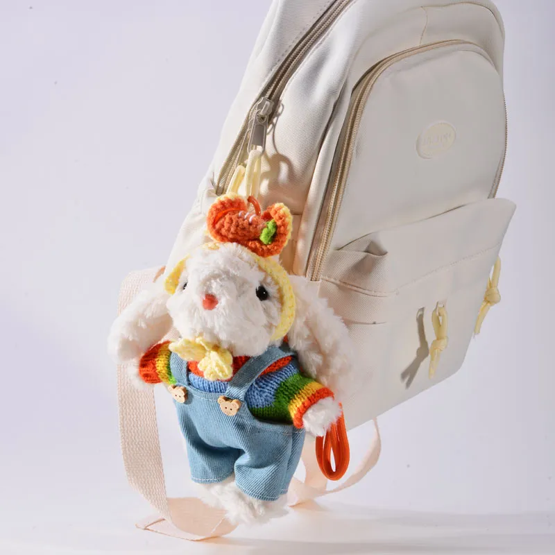 LABEN Plush Charm Drooping Ear Rabbit Pendant Unisex-2