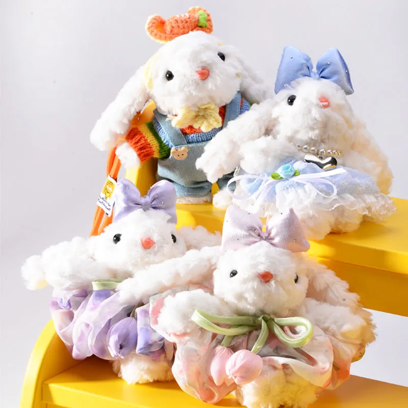 LABEN Plush Charm Drooping Ear Rabbit Pendant Unisex-3