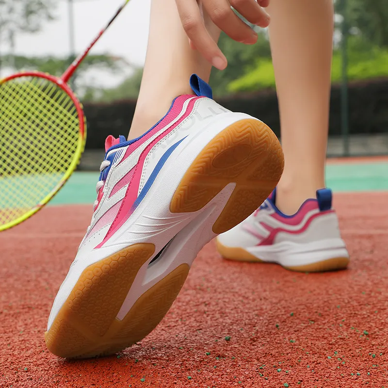 TABOLU Cushioning Coverage Abrasion Resistant Lightweight Breathable Slip Resistant Low Top Badminton Shoes Unisex-23