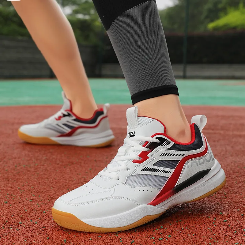 TABOLU Cushioning Coverage Abrasion Resistant Lightweight Breathable Slip Resistant Low Top Badminton Shoes Unisex-2
