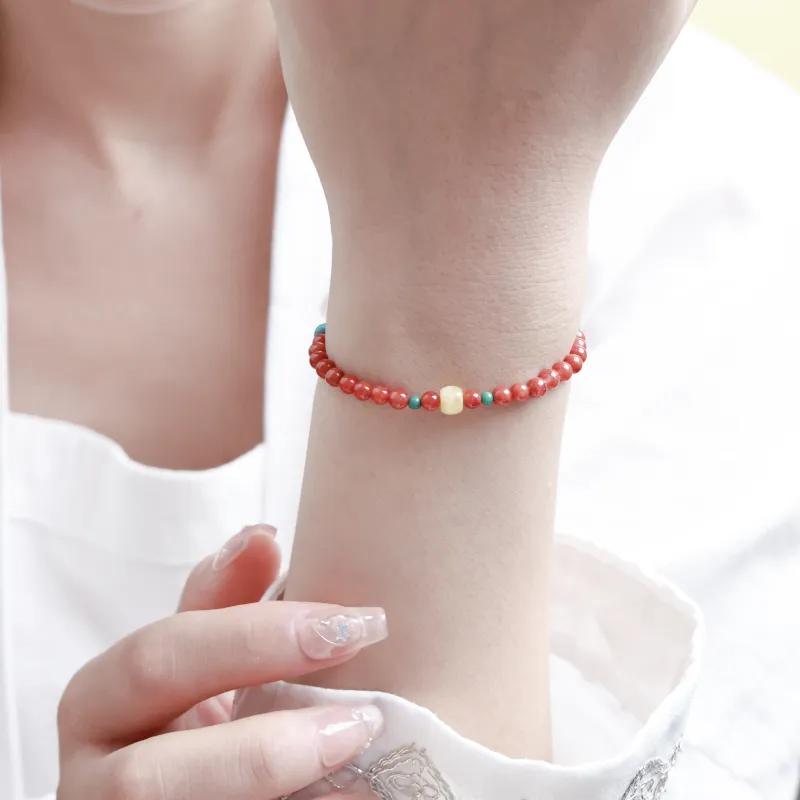 Yo sheng Southern Red Agate Fine Jade Bracelets Women's-2