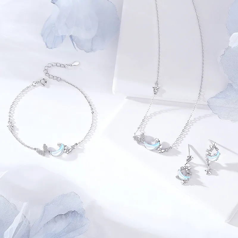 CMLZIUA S925 Sterling Silver Inlaid Cubic Zirconia Bracelets Women's-3