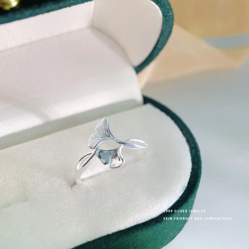 CMLZIUA S 999 Fine Silver Rings Women's-2