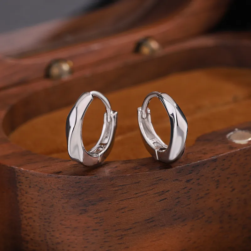 CMLZIUA S 999 Fine Silver Earrings Women's Silver-2