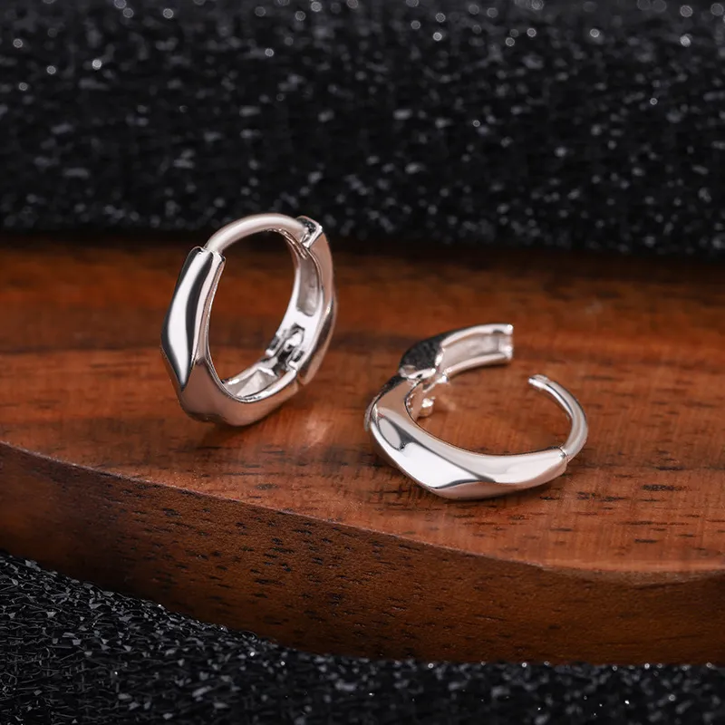 CMLZIUA S 999 Fine Silver Earrings Women's Silver-4