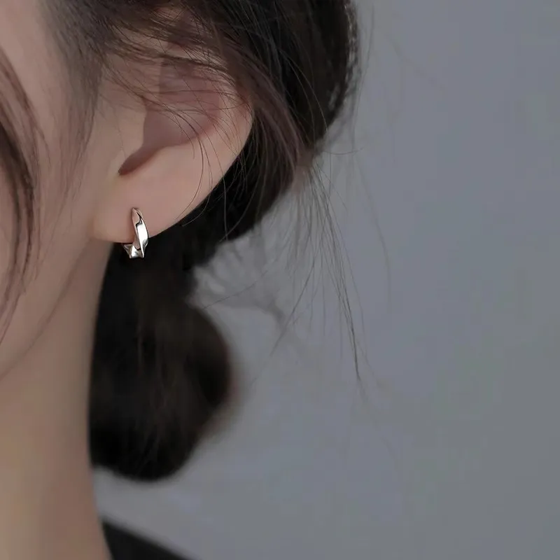 CMLZIUA S 999 Fine Silver Earrings Women's Silver-3