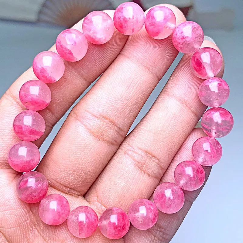 CMLZIUA Natural Rose Quartz Bracelets Women's-1
