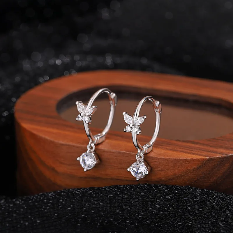 CMLZIUA S 999 Fine Silver Earrings Women's Silver-1