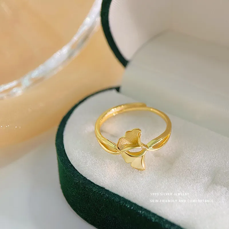 CMLZIUA S 999 Fine Silver Rings Women's-4