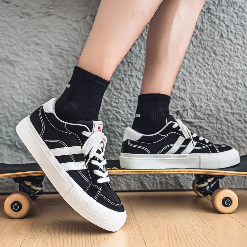 Medd Slip Resistant Shock Absorbers Low Top Skateboard Shoes Men's-14