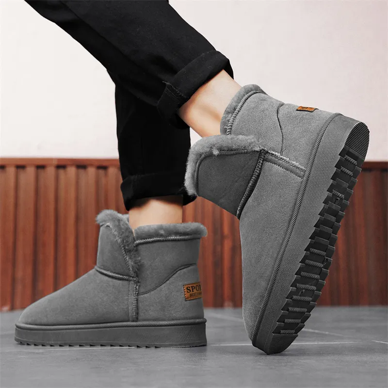 Medd Warm Slip Resistant Short Snow Boots Unisex-3