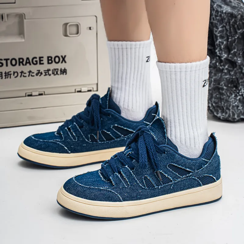 Medd Slip Resistant Shock Absorbers Low Top Skateboard Shoes Men's-7