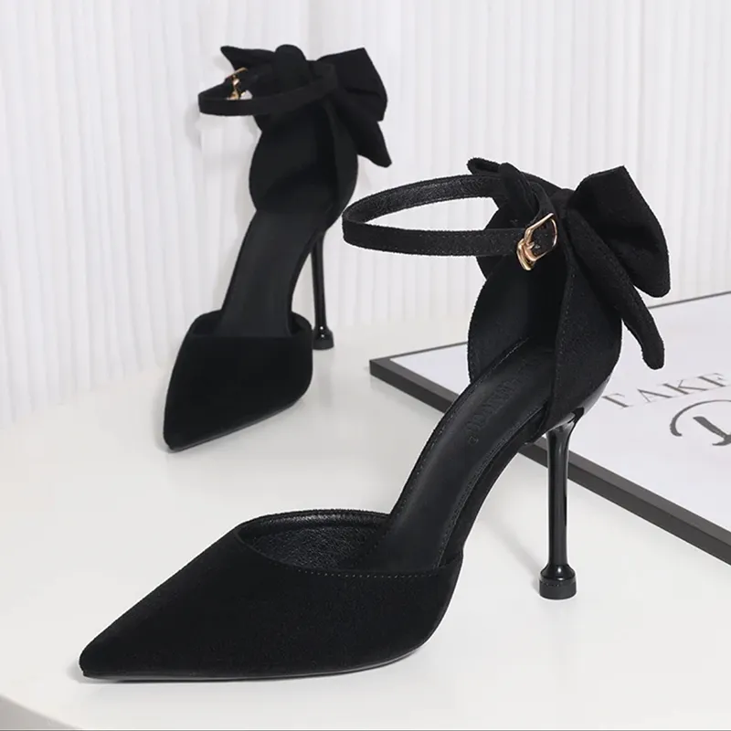 Medd Slim Heel High Heels Women's Black-3
