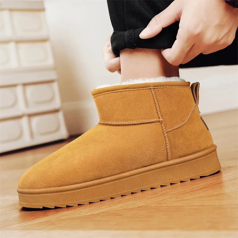 Medd Warm Slip Resistant Short Snow Boots Unisex-9