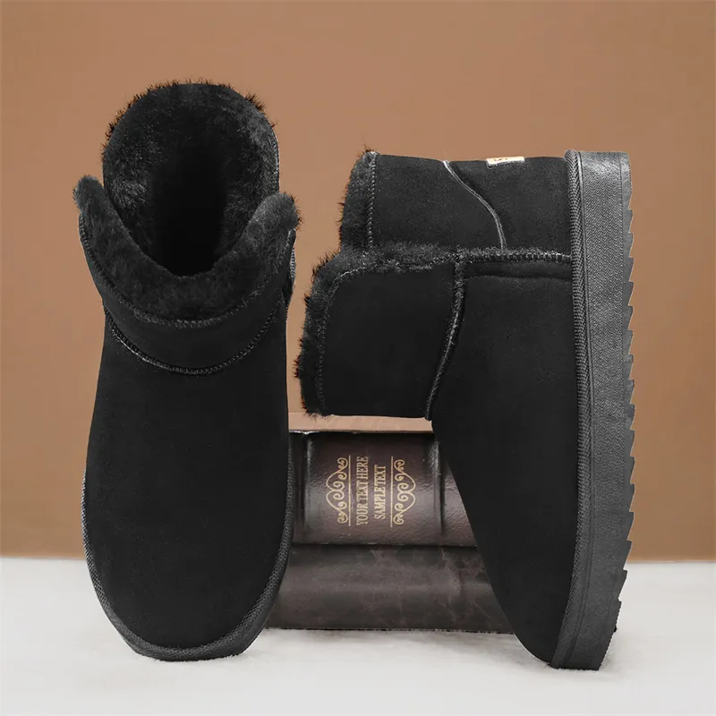 Medd Warm Slip Resistant Short Snow Boots Unisex-2