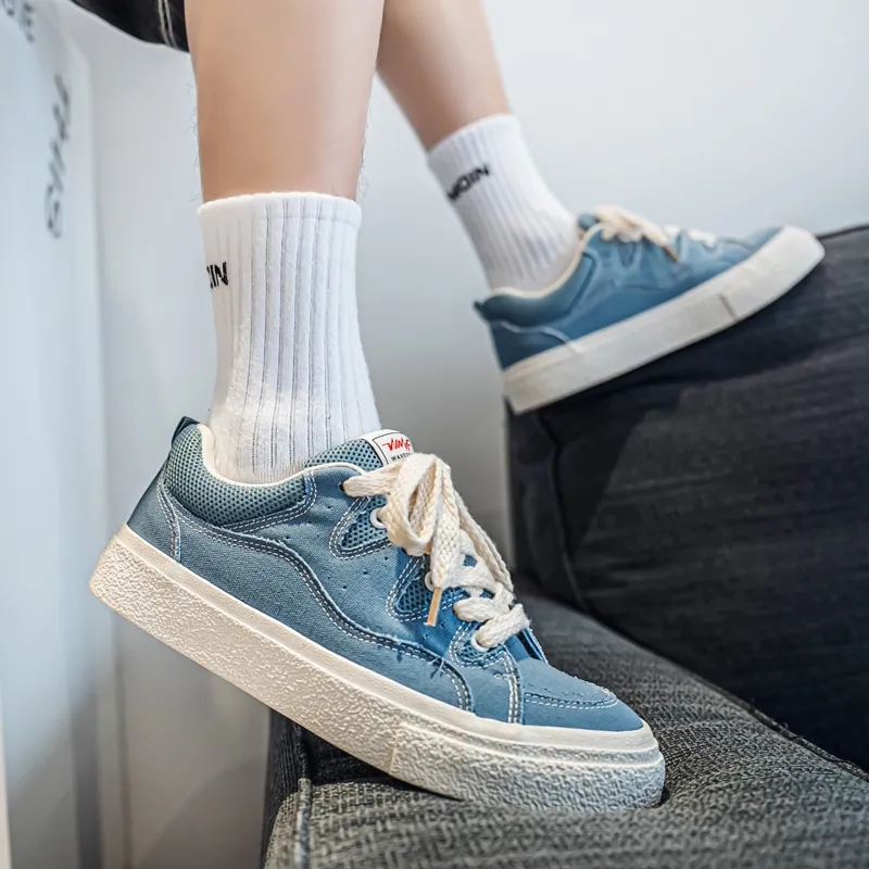 Medd Slip Resistant Shock Absorbers Low Top Skateboard Shoes Men's-21