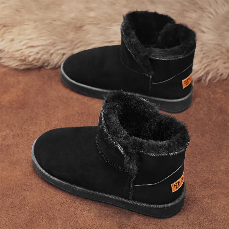 Medd Warm Slip Resistant Short Snow Boots Unisex-1