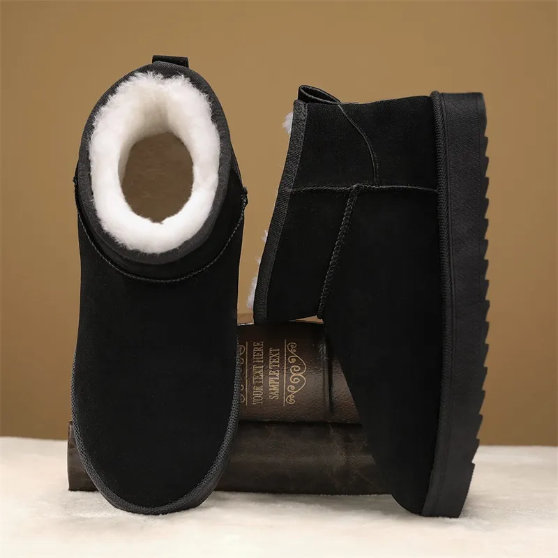 Medd Warm Slip Resistant Short Snow Boots Unisex-2