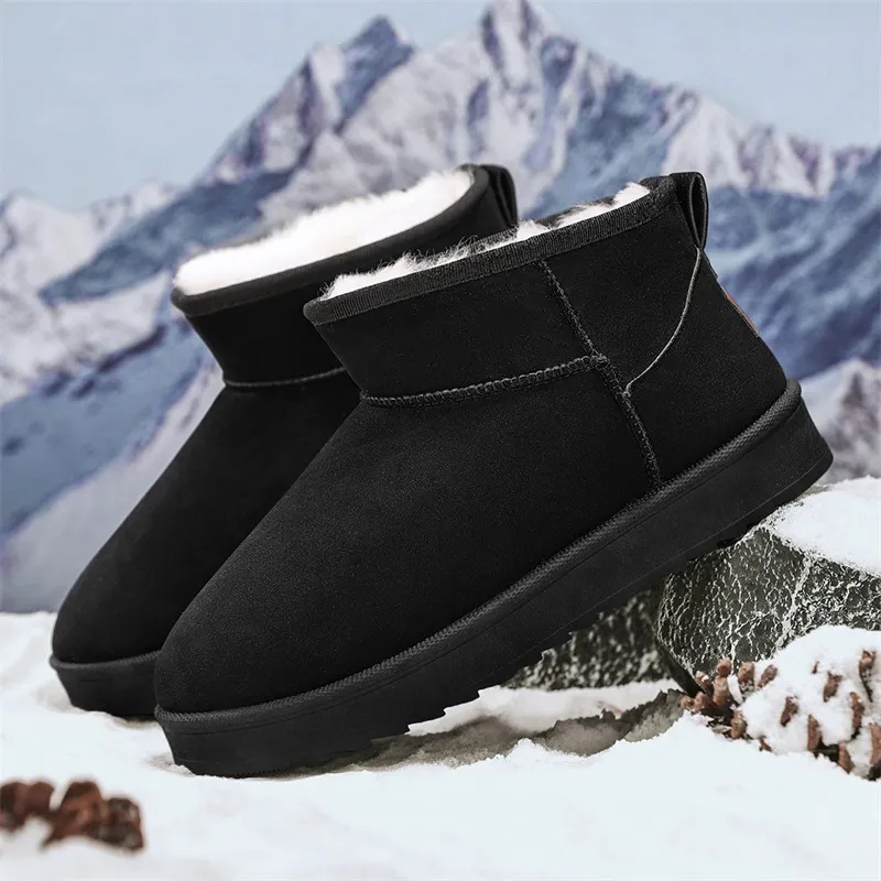 Medd Warm Slip Resistant Short Snow Boots Unisex-3