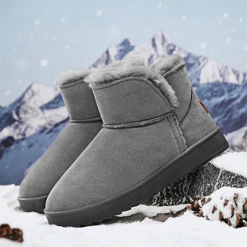Medd Warm Slip Resistant Short Snow Boots Unisex-8