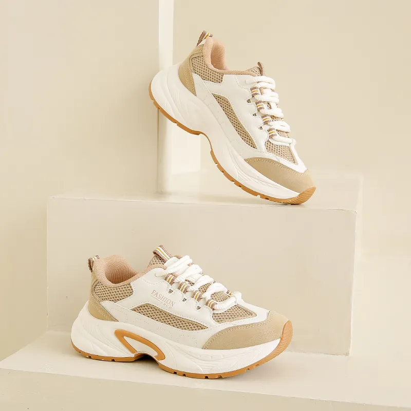 Boogie Bear Cushioning, Slip Resistant, And Breathable Low Top Chunky Sneakers Women's-5
