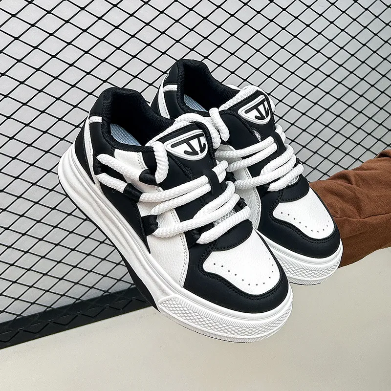 Boogie Bear Height Increasing Low Top Skateboard Shoes Women's-3