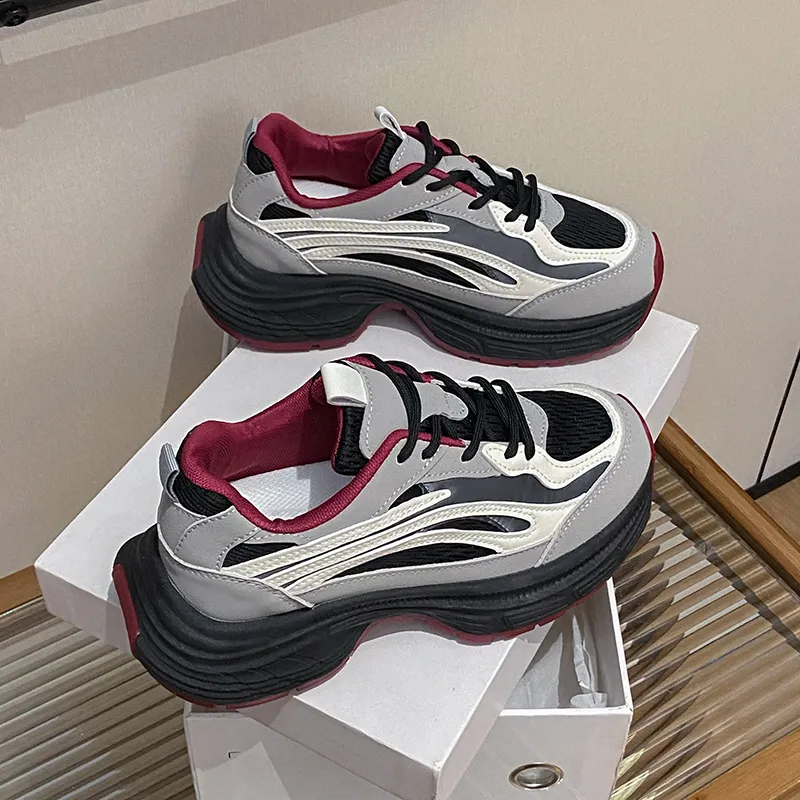 Boogie Bear Height Increasing Lightweight Low Top Chunky Sneakers Women's-2