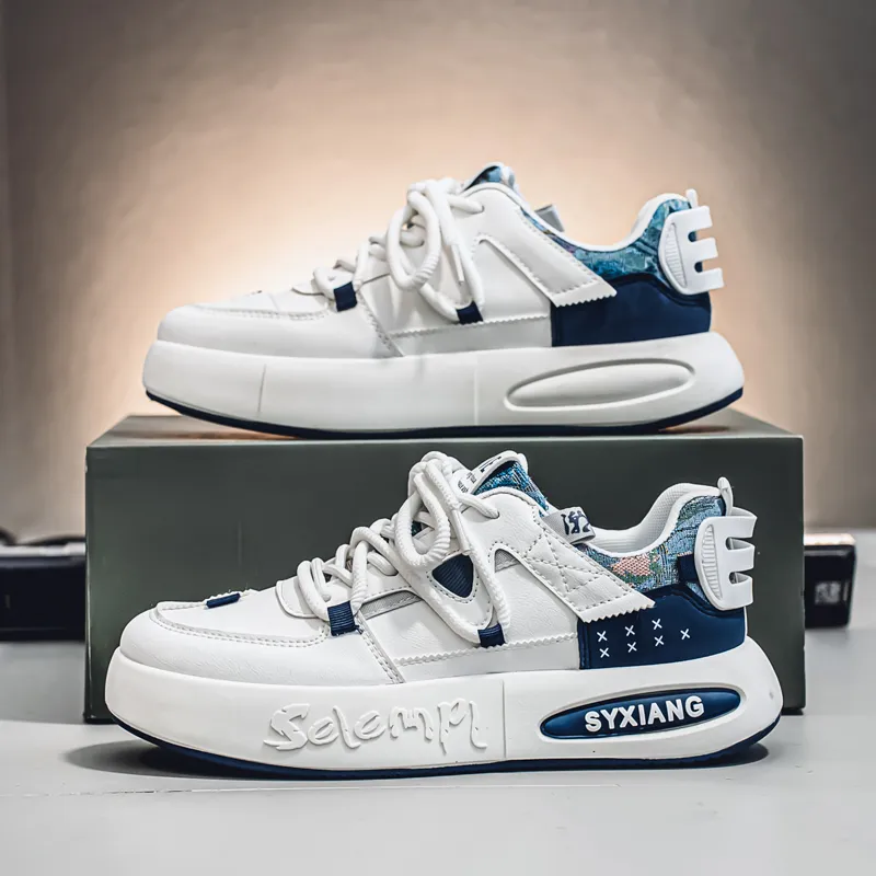 Boogie Bear Height Increasing Low Top Skateboard Shoes Men's-3