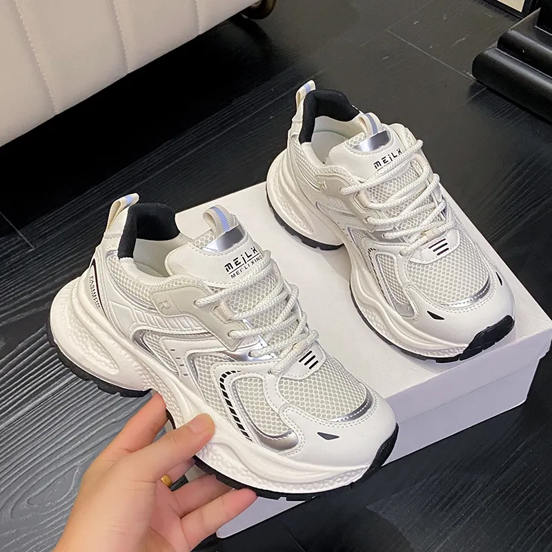 Boogie Bear Height Increasing Lightweight Chunky Sneakers Women's-1